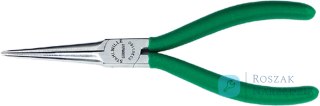 Szczypce półokrągłe (igłowe) dla elektroników160mm; chrom./powl. STAHLWILLE