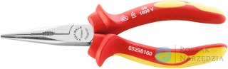 Szczypce półokrągłe z obcinakiem izolowane  VDE 1000V L=160mm (radio./tel) chromowane STAHLWILLE