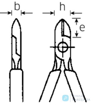 Szczypce tnące boczne wzm. L=200mm;poler./powl. STAHLWILLE