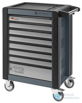 Wózek warsztatowy TTS 8-szufl. antracytowy z nakładkami, 1021x823x 497 mm; max obciążenie: 30kg na szufladę; 750 kg na wózek ST
