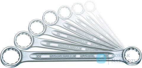 Zestaw kluczy oczkowych prostych 8-22mm 7szt. STAHLWILLE