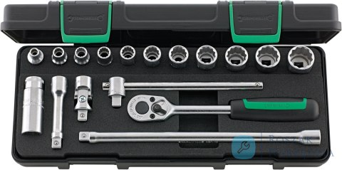 Zestaw narzędzi 3/8" 17-el.w walizce ABS STAHLWILLE