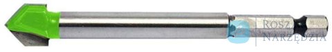Wiertło do glazury z wierzchołkiem z węglików spiekanych i chwytem sześciokątnym 1/4" 8 mm Luna