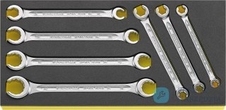 Zestaw TCS 1/3 kluczy oczkowych otwartych 8-22mm, 7-elementowy STAHLWILLE