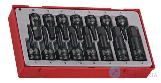 15-elementowy zestaw nasadek maszynowych trzpieniowych sześciokątnych Teng Tools TT9015HX