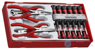 16-elementowy zestaw wkrętaków precyzyjnych i szczypiec Teng Tools TTMI16