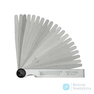 Szczelinomierze płytkowe Teng Tools 0.05-1.00 100 mm