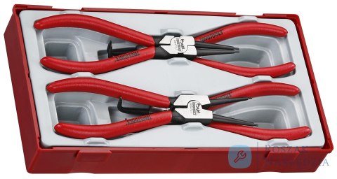 Szczypce do pierścieni osadczych wewnętrznych i zewnętrznych Teng Tools TT474-7