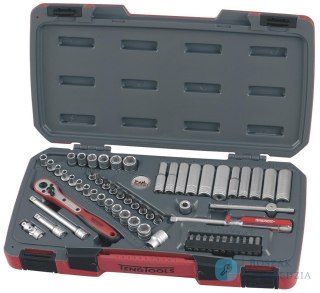 Zestaw kluczy nasadowych z chwytem kwadratowym 1/4" Teng Tools T1460