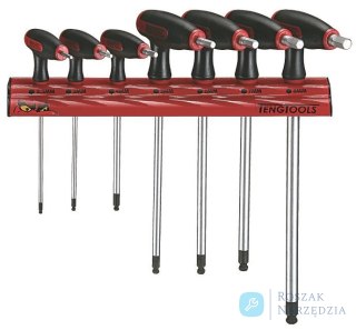 Zestawy kluczy trzpieniowych 6-kątnych na wieszaku ściennym Teng Tools WRHEX07