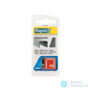 Zszywki Rapid z drutu cienkiego nr 53 (6 mm) - opakowanie 1060 szt.