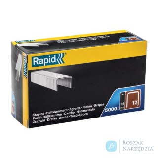 Zszywki Rapid z drutu płaskiego nr 12 (14 mm) - opakowanie 5000 szt.