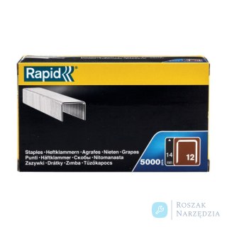 Zszywki Rapid z drutu płaskiego nr 12 (14 mm) - opakowanie 5000 szt.