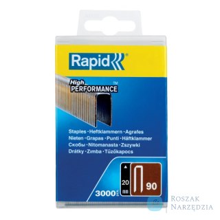Zszywki Rapid z wąską koroną nr 90 (20 mm) - opakowanie 3000 szt.