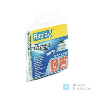 Zszywki zaciskowe do ogrodzenia Rapid VR22 - opakowanie 215 szt.