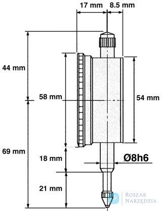 Czujnik zegarowy 10mm Limit