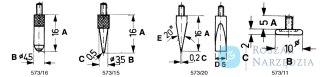 Końcówka pomiarowa do czujników zegarowych Limit 16x4,5 mm