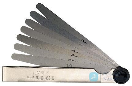 Szczelinomierz płytkowy 20 płytek 200 mm 0,05-1,00 mm Limit
